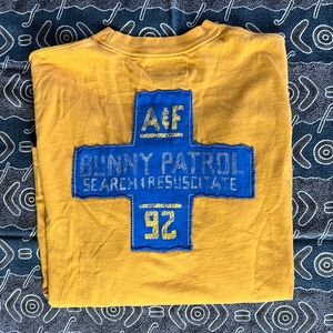 Vintage Ab & Fitch ski patrol embellished long sleeve t-shirt, sz small